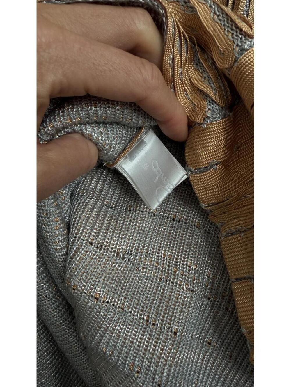 Pepa Pombo Metallic Knit Mini Dress - Picture 9 of 9